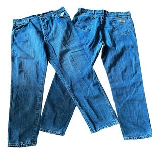 Men's Straight Fit Blue Jeans - Classic Denim
